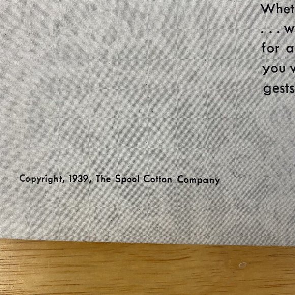 Vintage 1939 Knitting Crochet Tablecloth Doilies Patterns Booklet #135 - Picture 6 of 8